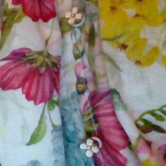 Brand New by Anthropologie Let Me Be Long-Sleeve V-Neck Floral A-Line Mi… - Picture 10 of 11